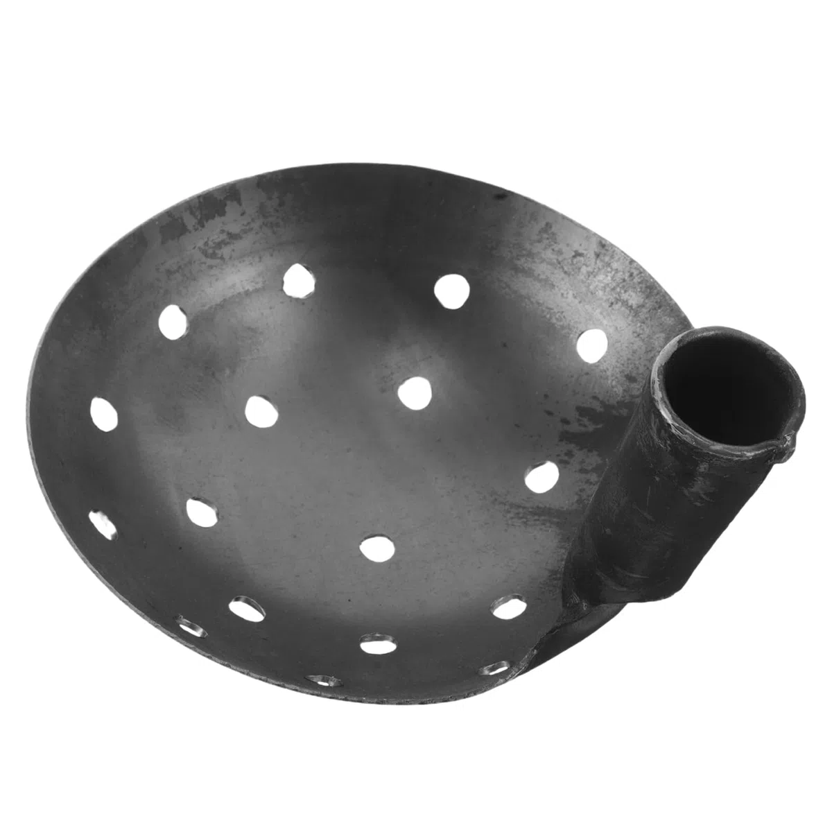 Didiseaon Pala per Letame in Metallo con Fori da 1cm, Strumento Ergonomico la Rimozione Efficiente di Fango e Detriti, per Lavori Agricoli All'aperto