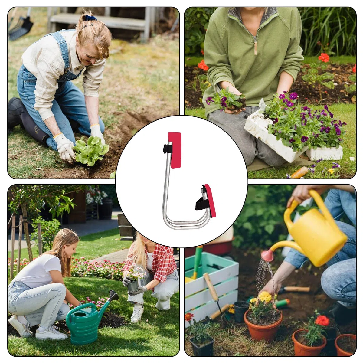 Sgabello Inginocchiatoio Per Giardinaggio Sgabello Imbottito Ergonomico | Seduta e inginocchiatoio da giardino Per Invasatura Diserbo Pulizia Edilizia Esterno Cortile