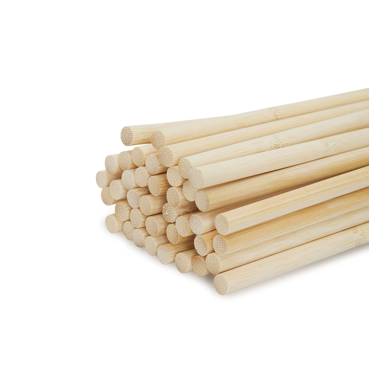 Mendi 40 Canne di bambù ø 8 mm altezza 70 cm Naturali Tutor di piante Proteggi e aiuta la crescita di piante y frutteto per orto per sostegno bastoncini bamboo