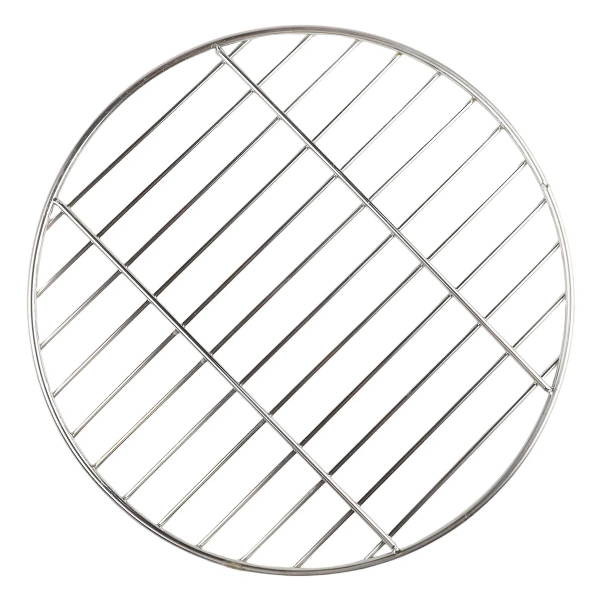 Griglie rotonde in acciaio inox per barbecue, griglie in metallo, tappetini per cottura a vapore barbecue (40 cm)