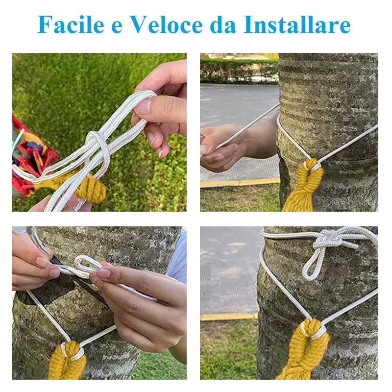 Virsus Amaca da giardino a righe colorate 8622, misura 200x80 cm, portata fino 200 Kg, borsa per il trasporto, tela letto grande oscillante per relax all'aperto, campeggio, giardino, spiaggia