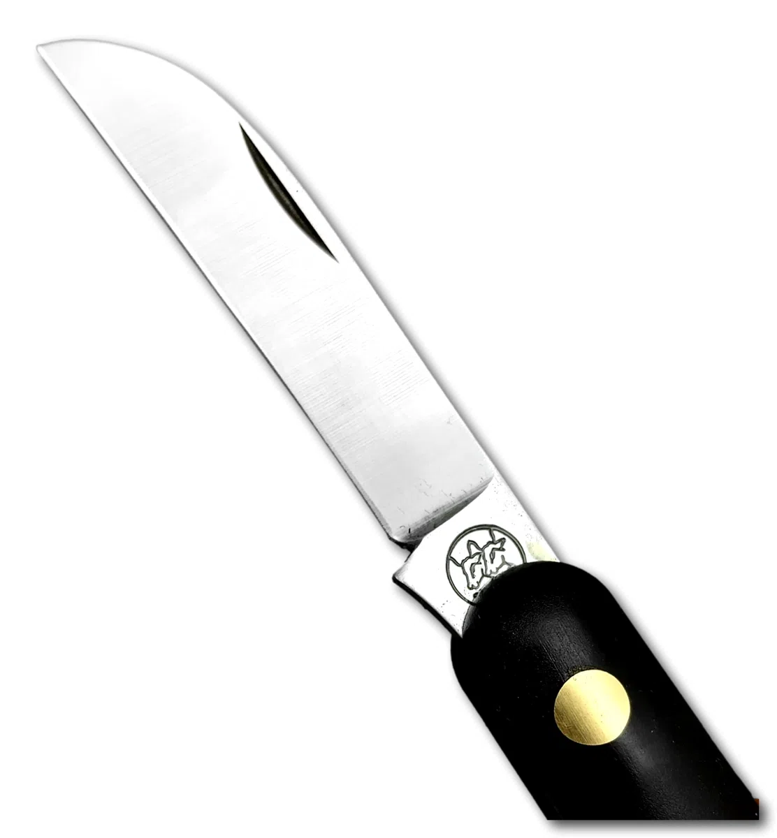 DUE BUOI 228 SU.SI Coltello da Innesto Professionale Alberi da Frutto e Giardinaggio Acciaio Carbonio Böhler K720, Manico in Nylon Rinforzato