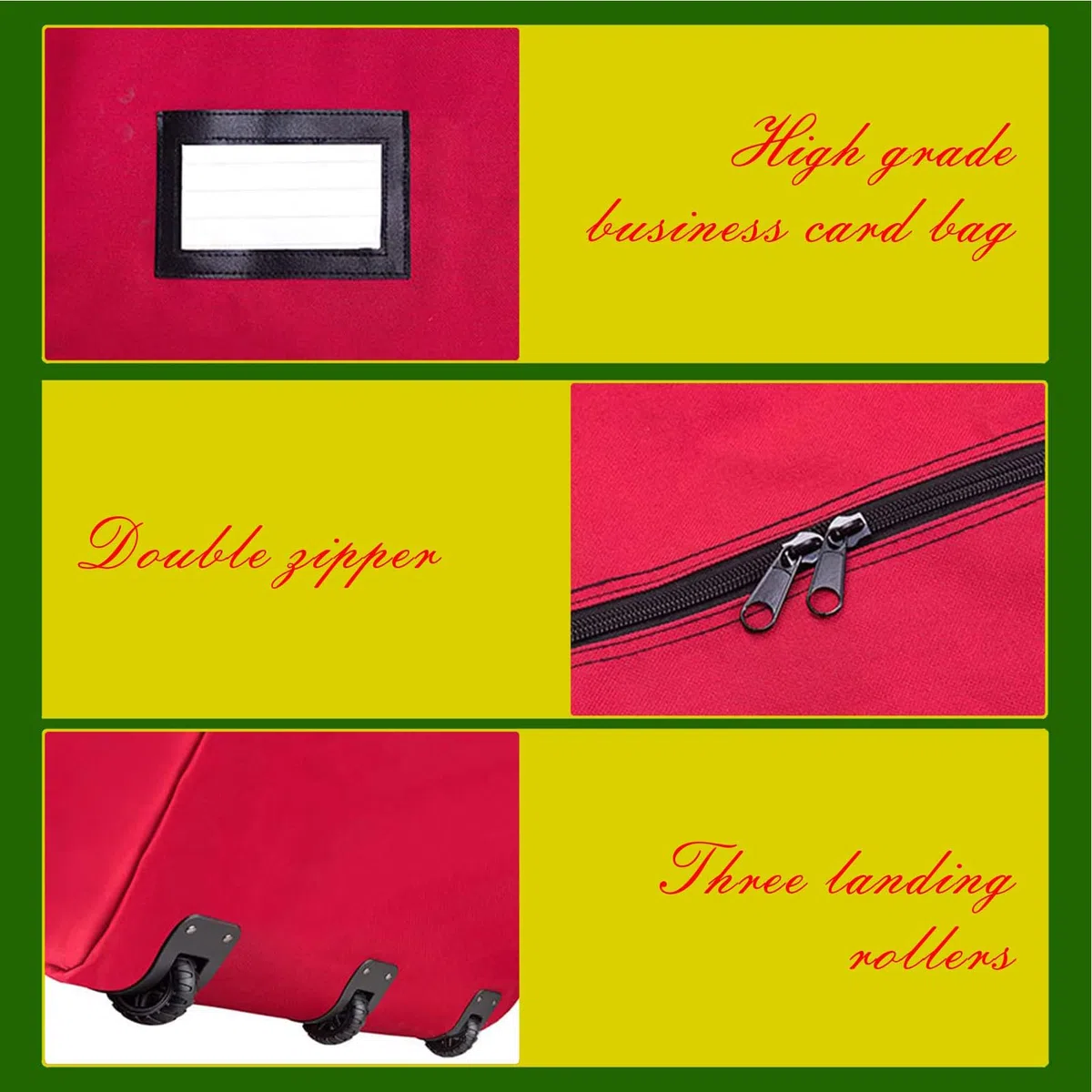 Sacco per Conservazione Albero Organizzatore Resistente Con Ruote E | Sacca Impermeabile Per Albero Di Natale Per Imballaggio, Trasloco, Abbigliamento, Casa, Soffitta, Garage E Vacanze