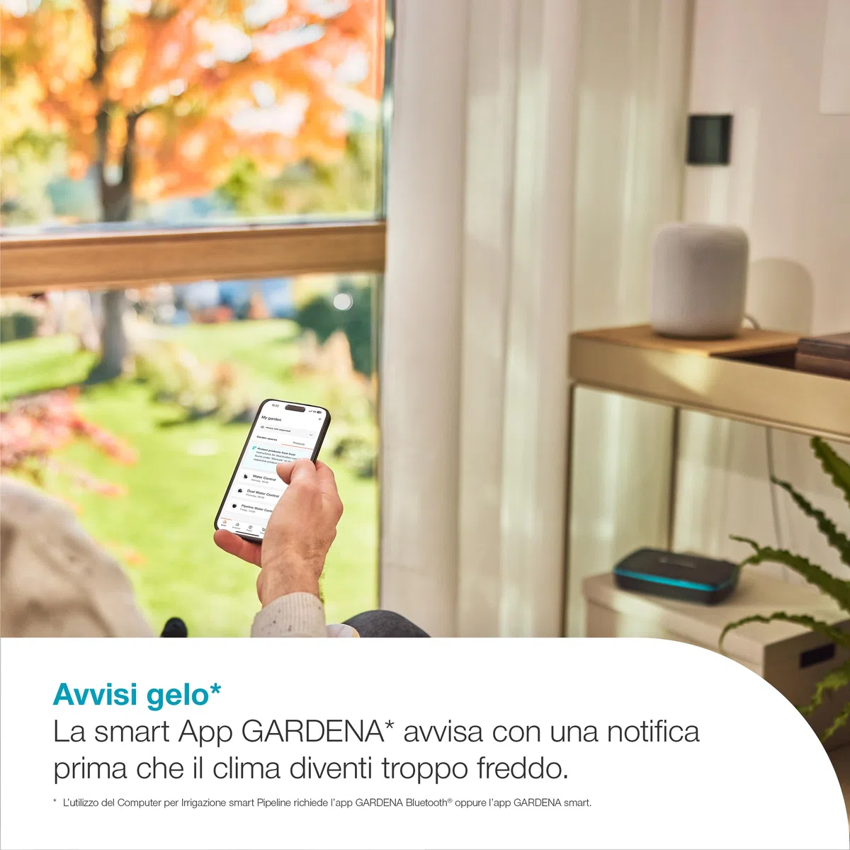 Gardena Computer per Irrigazione smart Pipeline Pipeline; computer per irrigazione; smart: Irrigazione basata sui dati*, Integrazione con smart home* (19050-20)