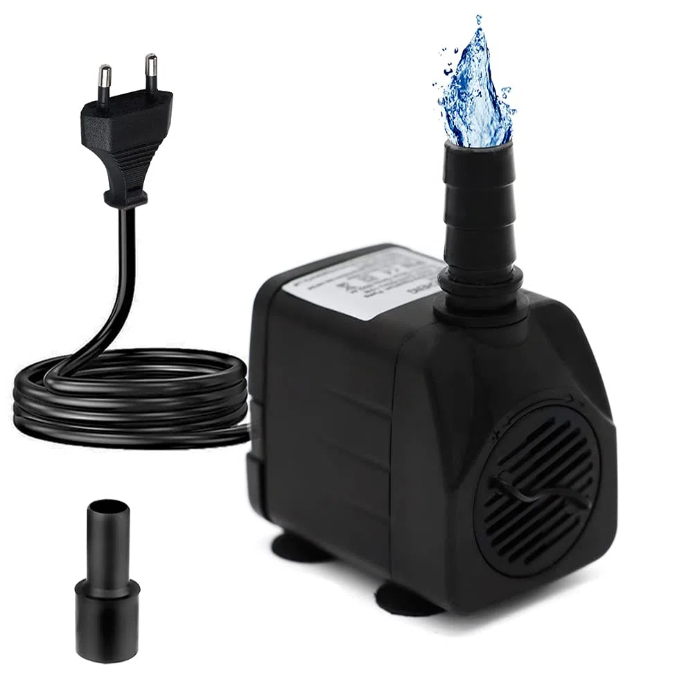 Pompa Acqua Sommergibile 600L/H 10W Pompa per Acquario AC220-240V Pompa per Stagno Pompa per Fontana per Acquario Coltura Idroponica Stagno