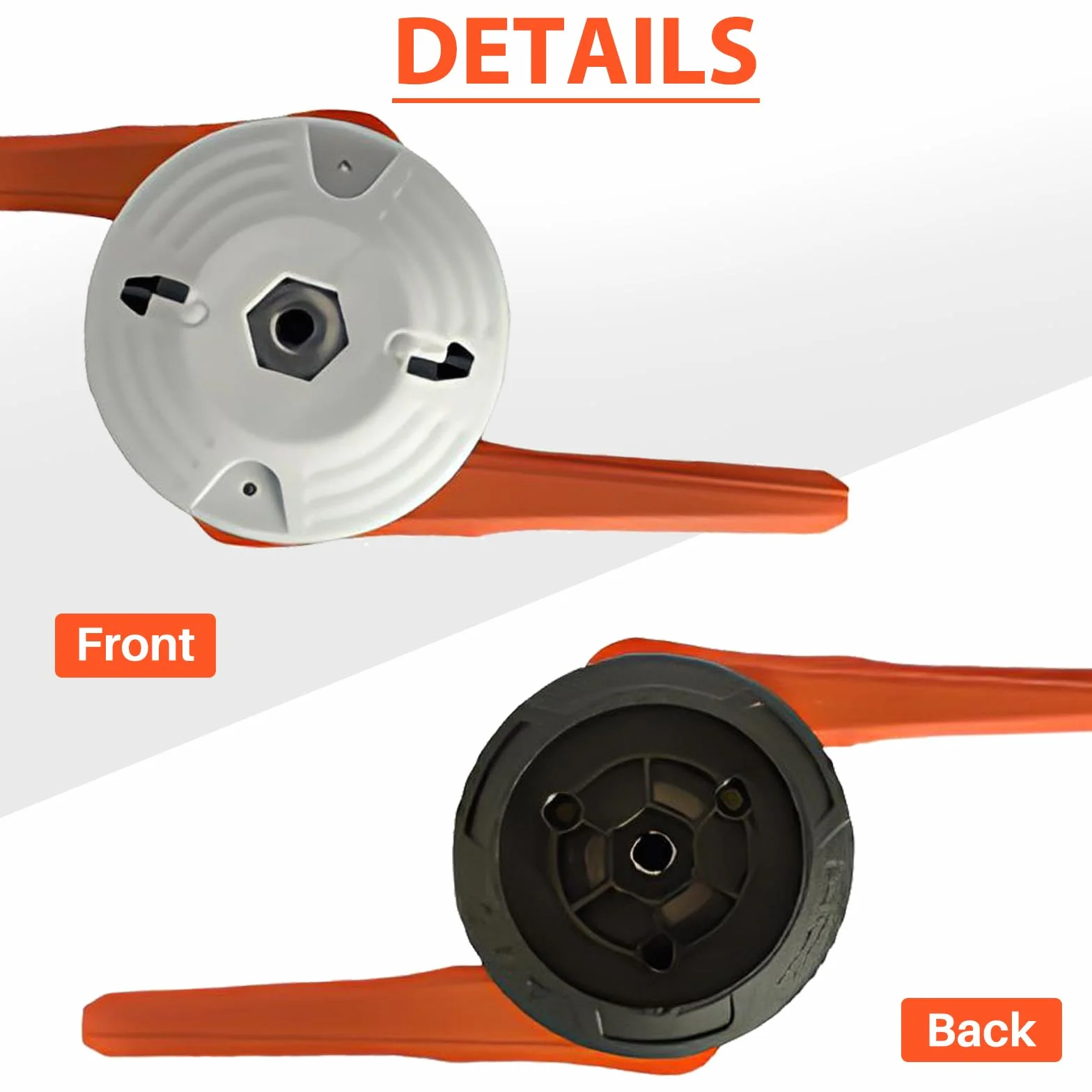 Polycut 6-2 Testina per STIHL FS38 FSA60R FSA86R FS40 FS50, Ricambi FSA 60 R Testina FS 38 Decespugliatore Accessorio, con 4 Ricambi (1 Pack)