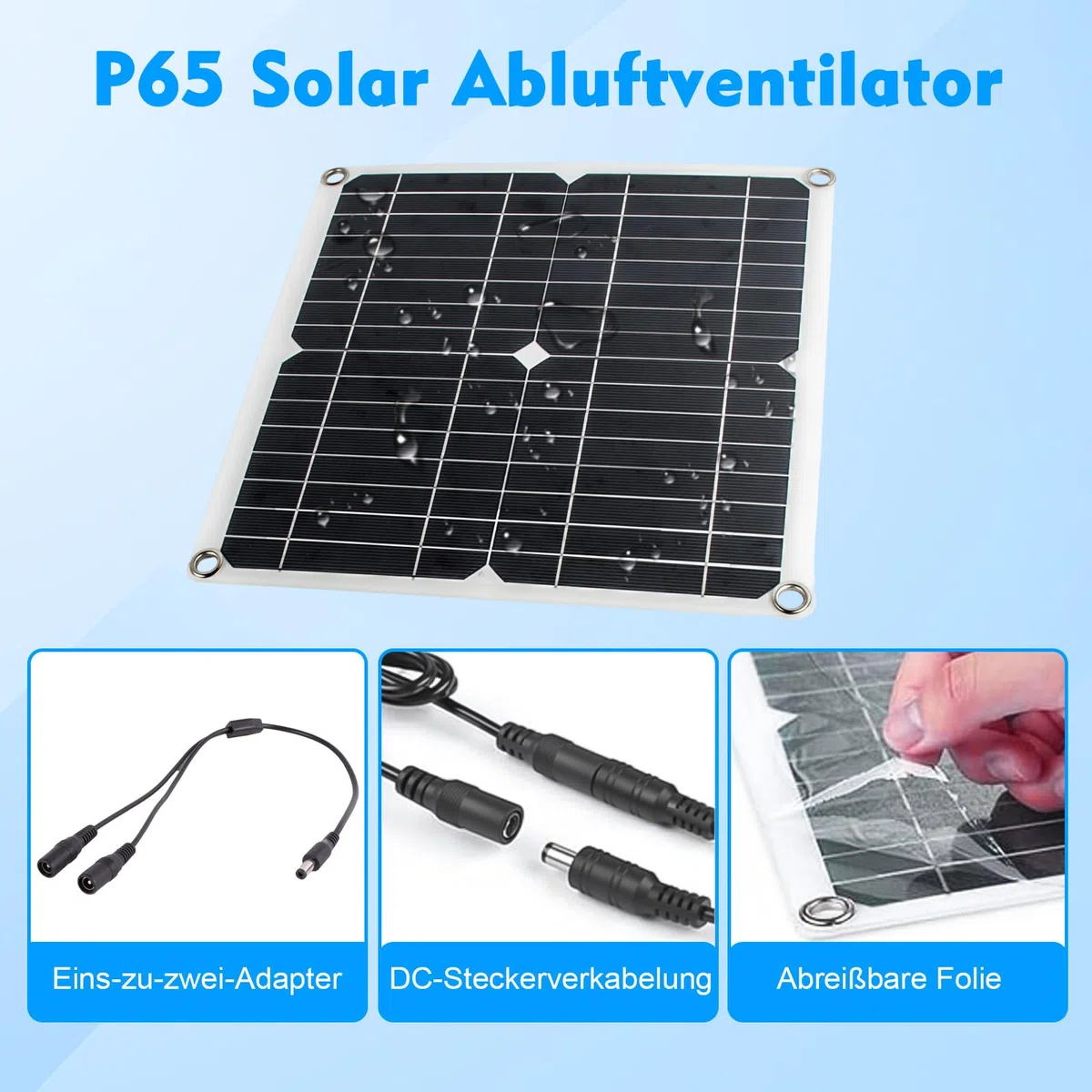 12W Ventilatore a energia solare, ventilatore solare con doppio ventilatore DC per scarico finestra, casette da giardino, piccoli pollai, serre, casette per animali