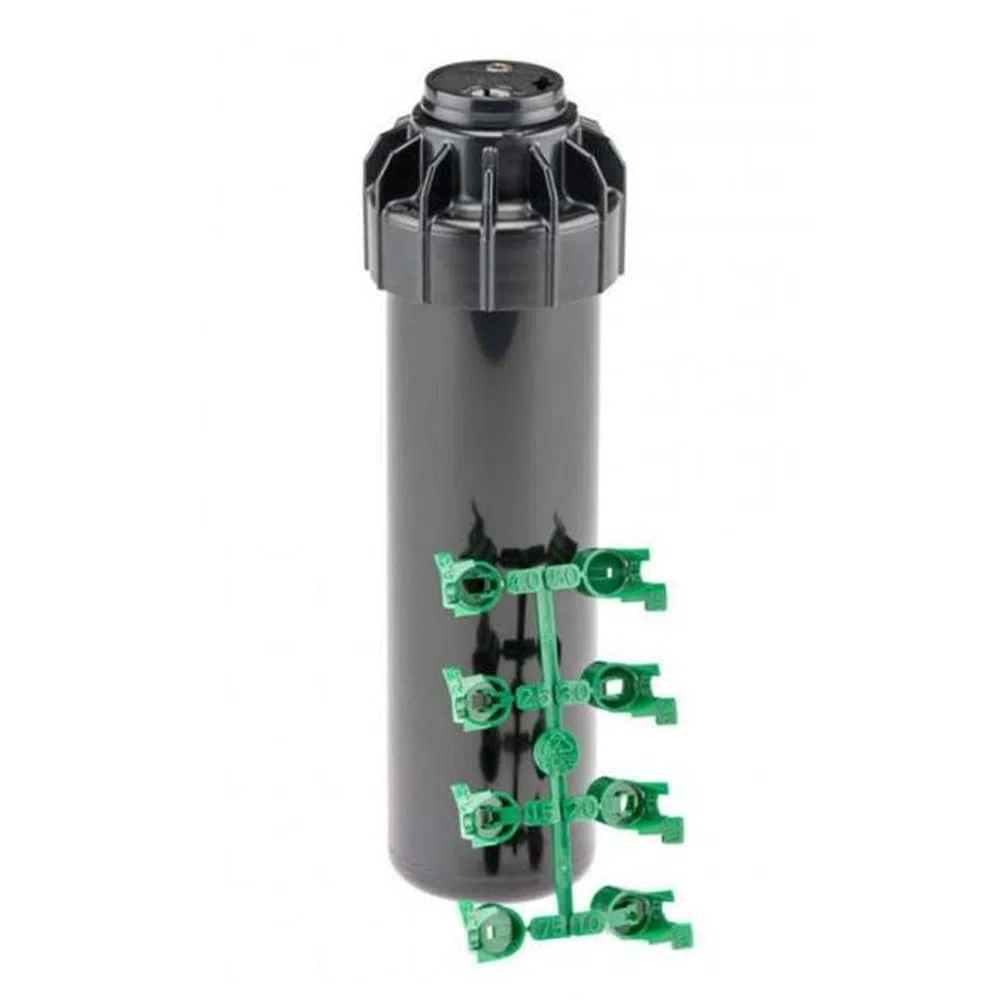 Suinga Set di 4 Irrigatore turbina Hunter SRM-04. Portata da 4 a 9 metri. Filettatura 1/2" Femmina, Nero