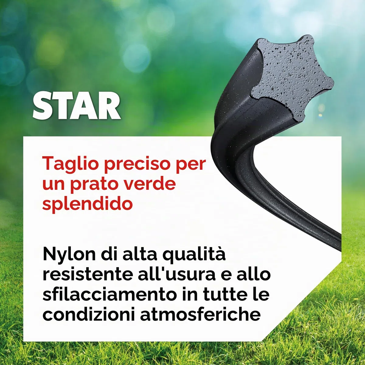 Oregon Filo per Decespugliatore a Forma di Stella in Nylon Resistente, Adatto per Erba Alta, Rifiniture e Vegetazione Fitta, Compatibile con Numerosi Marchi, 3,0 mm x 60 m (104884E)