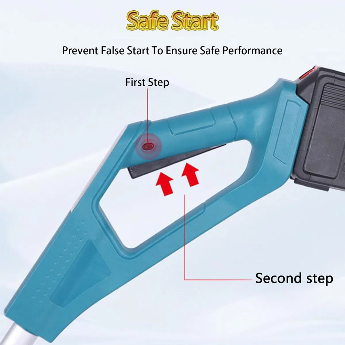 Pala da neve elettrica, senza fili e ricaricabile, con piastra direzionale e manico frontale regolabile, 30 minuti di funzionamento continuo, batteria inclusa