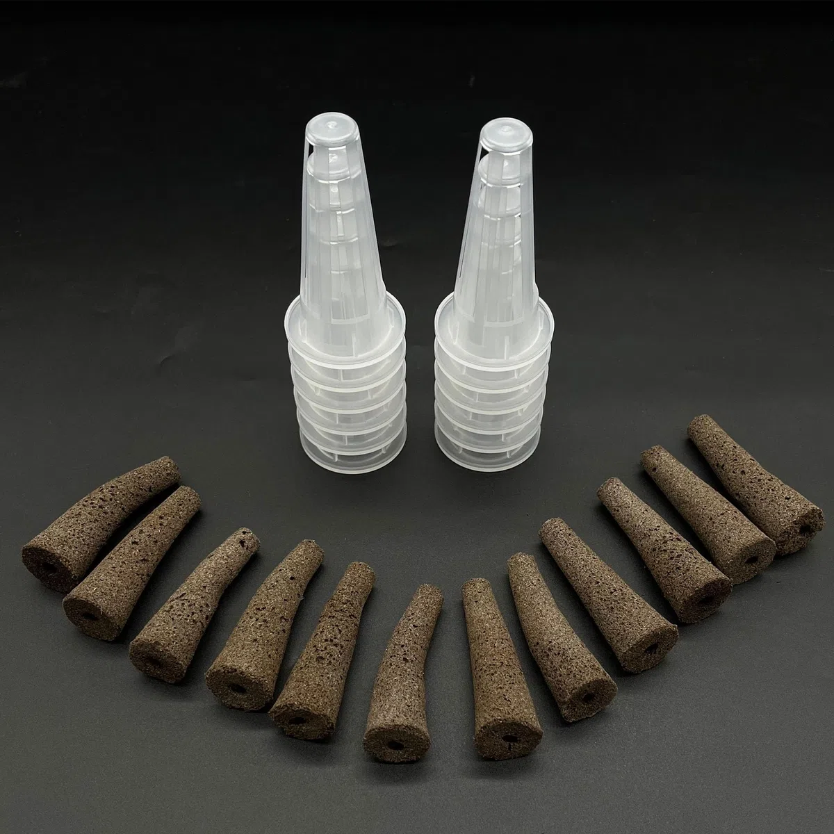 Kit per Coltivare Qualsiasi Cosa per la Coltura Idroponica Kit di Baccelli di Semi per Aerogarden Tappi per Piante in Lana di Roccia Idroponica (Lungo (Blocco da piantare + Cesto) 24)