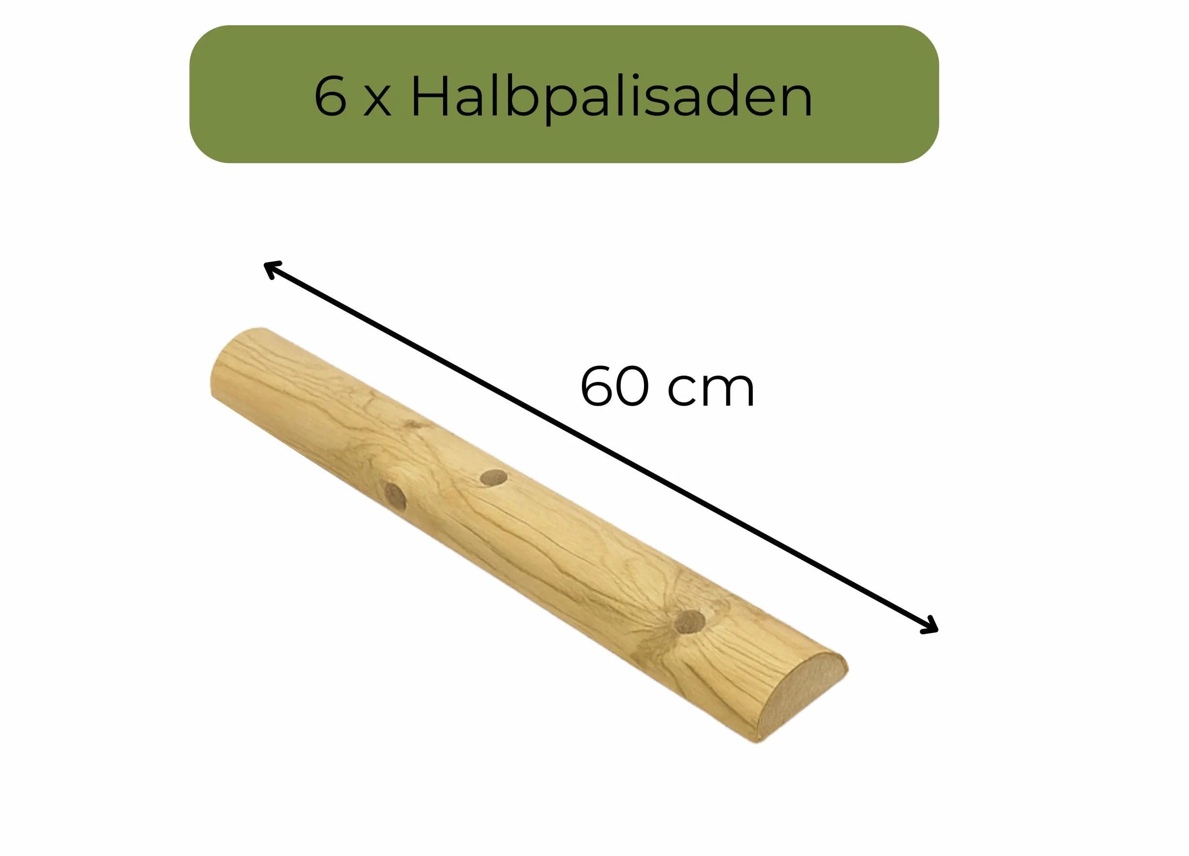 Kit Tutto Incluso per Sostegno Alberi ø 7 cm x 220 cm con 3 Pali in Legno, 3 Cinghie Nere e 6 Semipali in Legno per Fissaggio e Supporto Piante