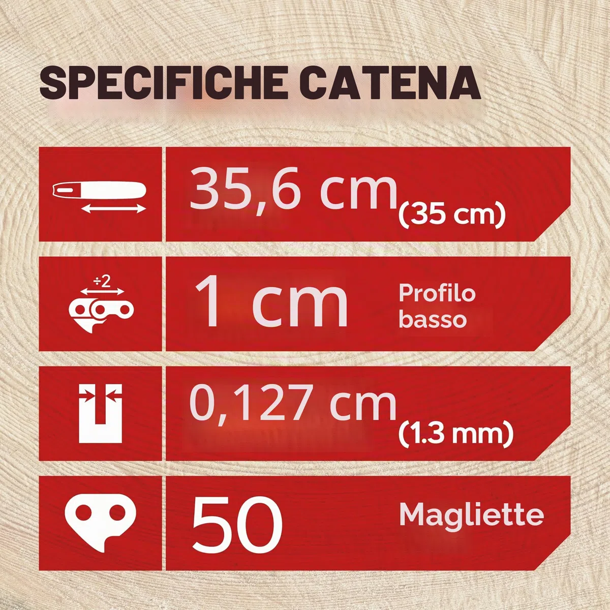 Oregon Confezione da 3 Catene per Motosega 3/8" LP da 50 Maglie di Trasmissione, 1.3mm, Adatte a Barre da 35 cm, Compatibili con Vari Modelli Stihl
