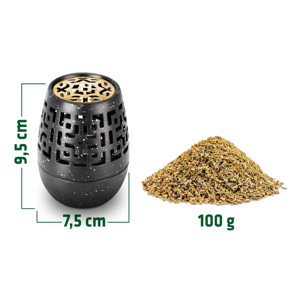 Gardigo® Repellente Vespe | Aroma di caffè e Miscela di Arancia e Rosmarino | Anti Vespe | Allontana Insetti col caffè | Incensiere Brucia Incenso Antivespe