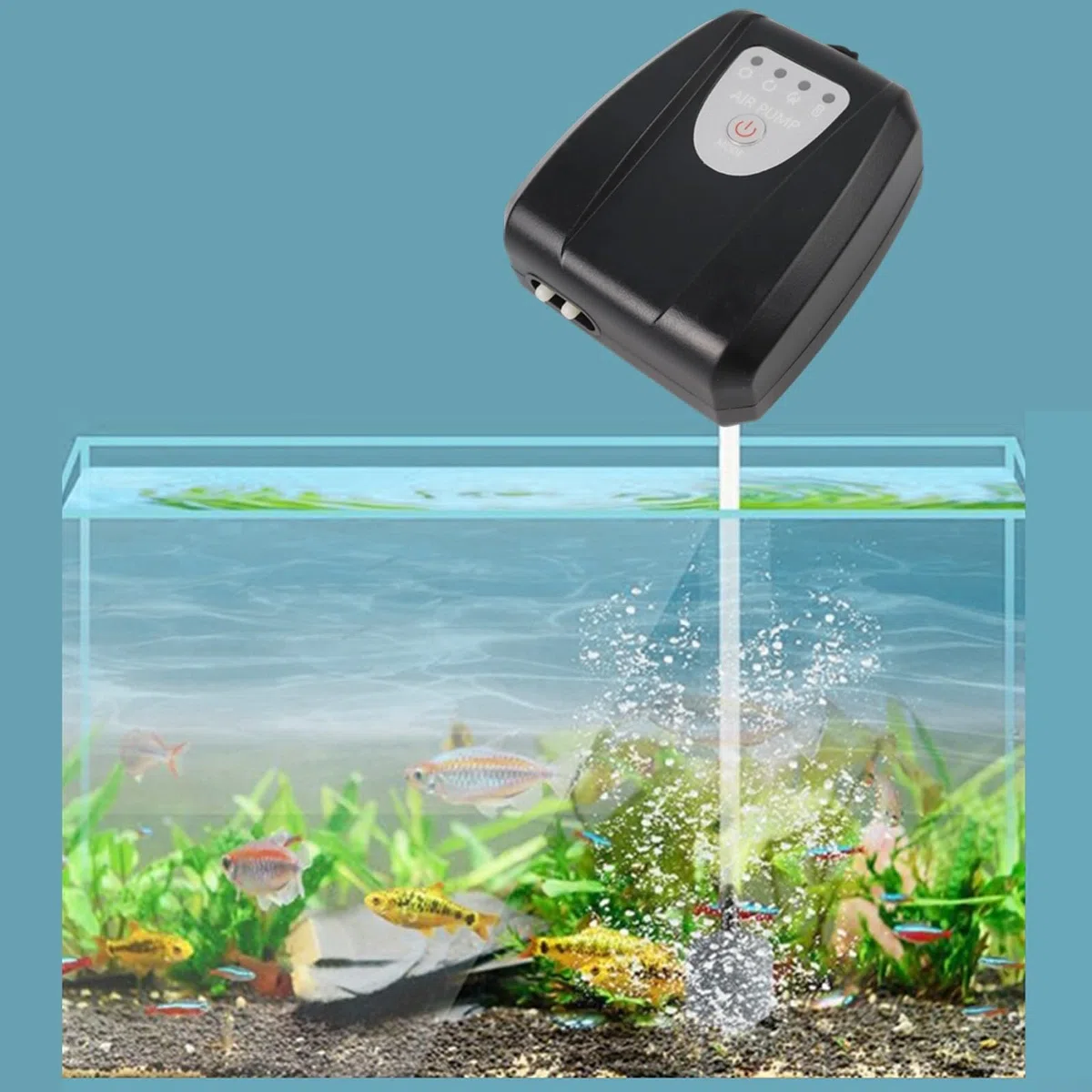 Pompa per ossigeno solare da 3 W con batteria da 2600 mAh per stagni e acquari all'aperto, aeratore ricaricabile tramite USB, dispositivo di aerazione silenzioso, nero (3 W 2600)