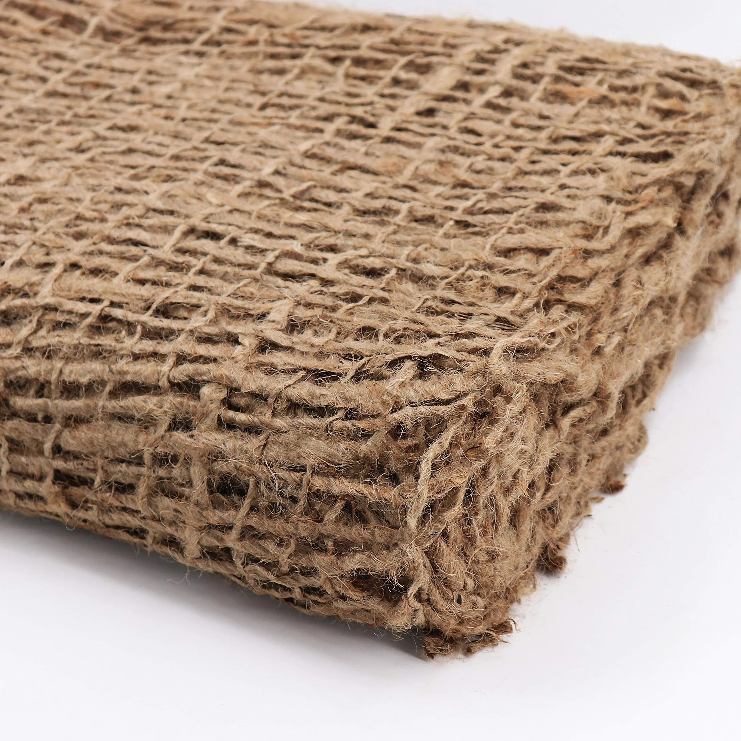 12m x 1,20m Stuoia per pendii, Stuoia per sponda per il telo per laghetto, Tessuto di juta 500g, larghezza 1,2m