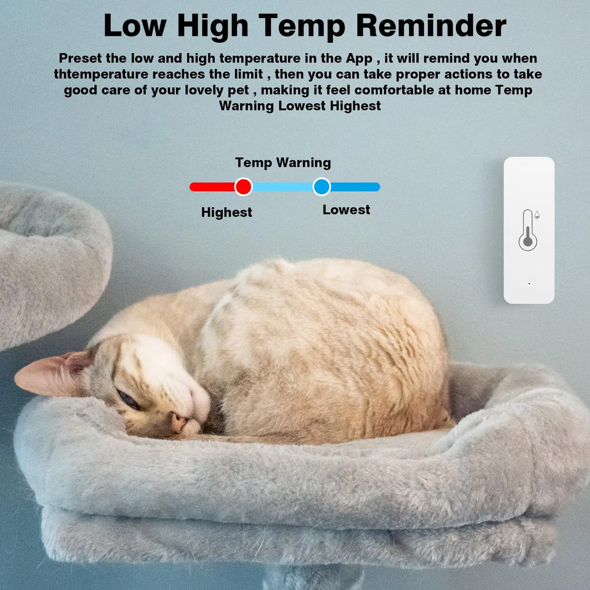 4 pezzi Termometro Wi-Fi Igrometro Tuya Smart Sensore di temperatura con APP Igrometro da interno Supporto Alexa.