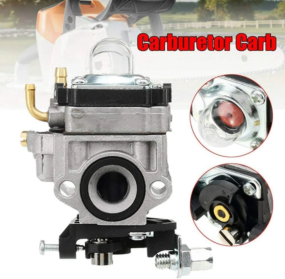 Carburatore per Motore per Decespugliatore 22cc 26cc 33cc 34cc 36cc, Sostituzione del 11mm Carburatore Sostituzione del Trim per Chainsaw kit Carburatore con Guarnizioni e Tubi