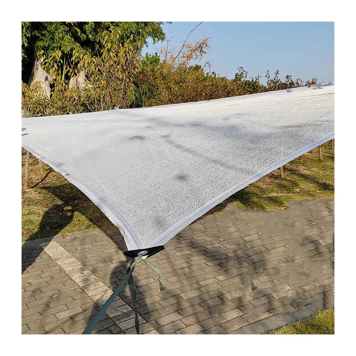 BOHHO 50% Sunblock Shade Cloth, Sun Screen Mesh Plants Greenhouse Cover Fabric,Sunshade Netting for Flowers Plants Patio Lawn Outdoor (Size : 2x6m/6.6x19.7ft)