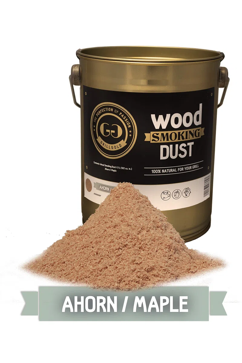 Grillgold Polvere di Legno per affumicatura Wood Smoking Dust Secchio da 2L Acero