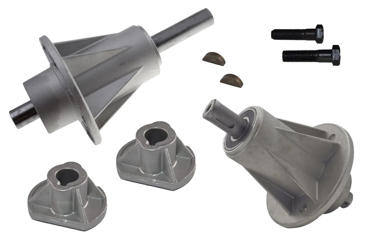 perfektGarten Set di mandrino lama da 102 cm, compatibile con Brill, Honda, Iseki, Sabo, Solo, Viking Mountfield