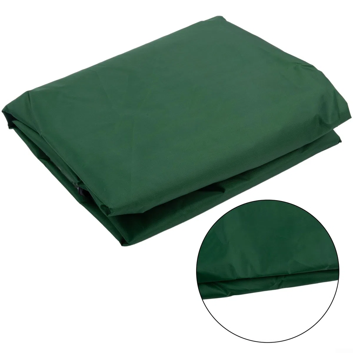 Cuscino impermeabile per dondolo da giardino da 150 cm, copertura antipolvere di ricambio per dondolo a tre posti (verde scuro)
