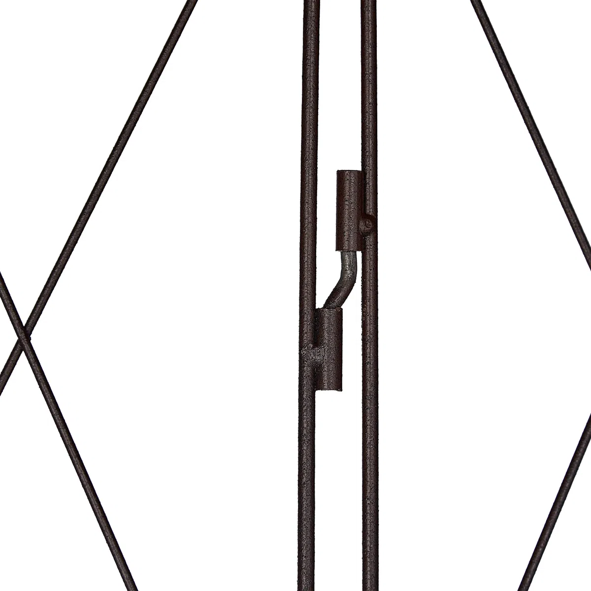 Relaxdays Grigliato per Rampicanti, Griglia da 3 Pannelli, 162,5 cm Altezza, Traliccio per Giardinaggio, Rosso Marrone