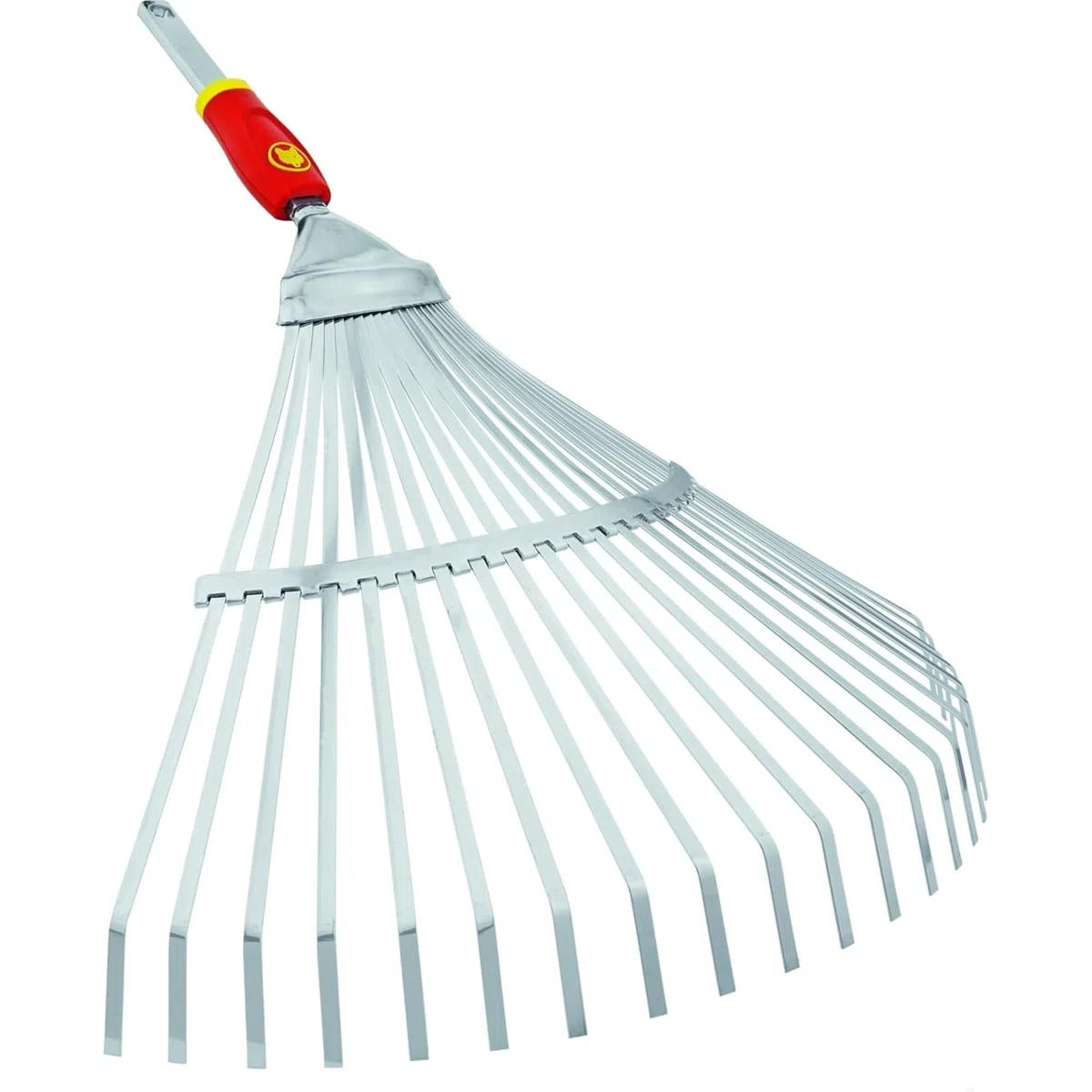 Wolf-Garten 71AAA032650 UE-M Scopa a Denti Piatti, Rosso/Argento, 15x52.3x59.2 cm
