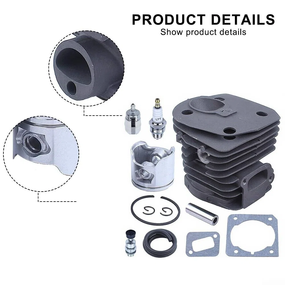 Minhe Kit cilindro pistone 44 mm e filtro aria filtro olio per motosega Husqvarna 350 351 353