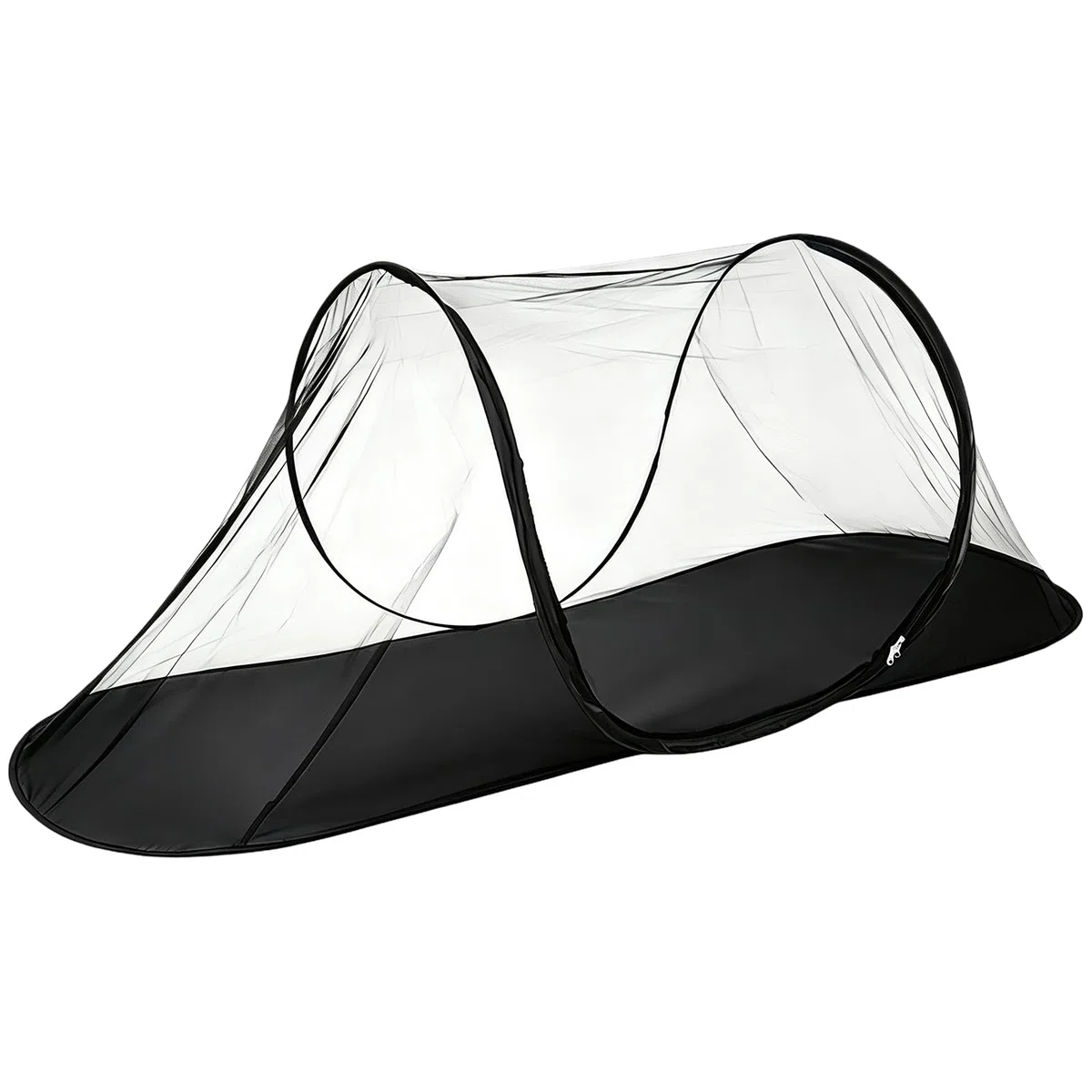 Tenda Zanzariera da Esterno, FainFun Rete Zanzariera Letto Portatile, Mosquito Net Pop-Up, per i viaggi, il Campeggio e la Casa (1, Nero, 200 x 100 x 73 cm)