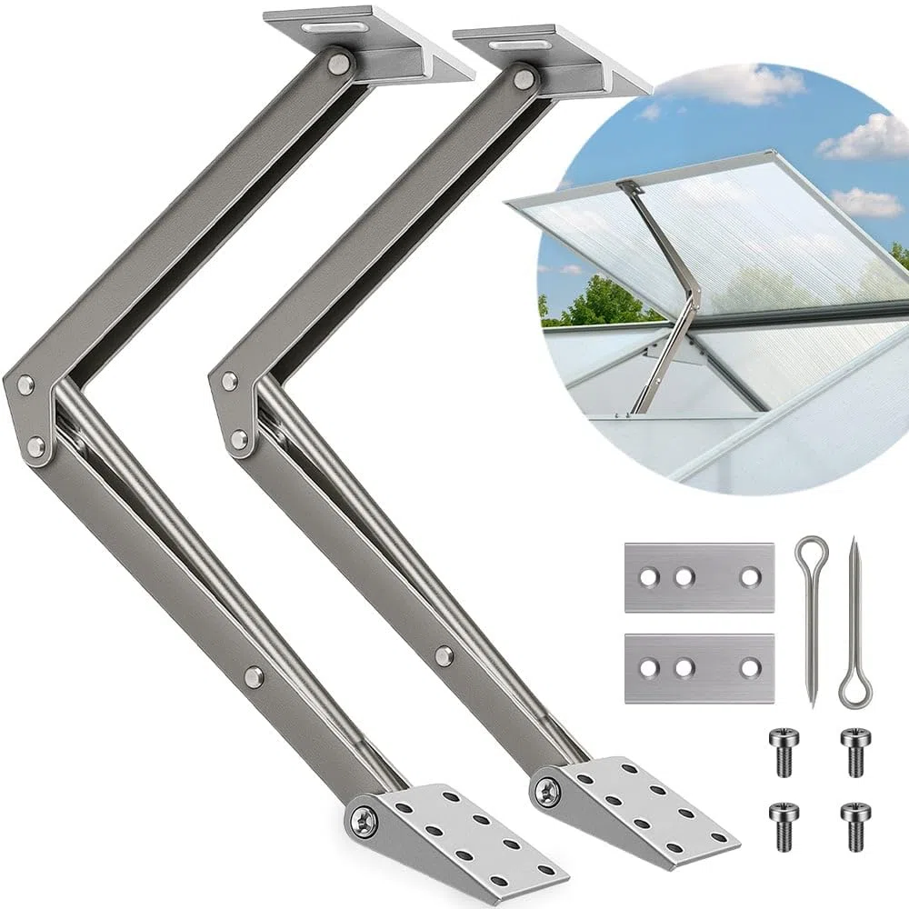 Deuba 2X Apri Finestra Automatico Serra Sollevamento 7,5 kg Altezza Apertura 45 cm per Finestrelle Giardino Serra