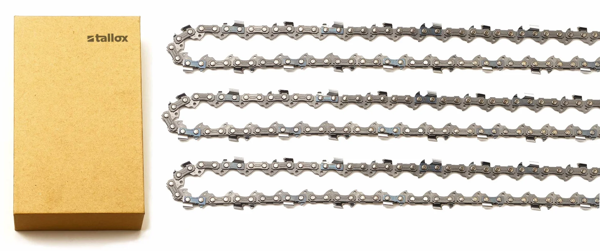 3 tallox Catene per motosega 3/8" 1,3 mm 49 maglie guida 35 cm