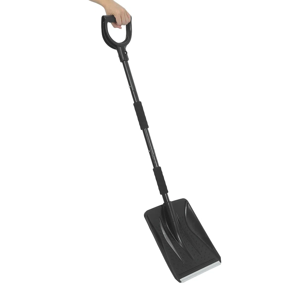 Yardenfun Pala da neve, pala da neve di emergenza per vialetto con manico in spugna, staccabile per la rimozione del ghiaccio per casa, giardino, campeggio, fango