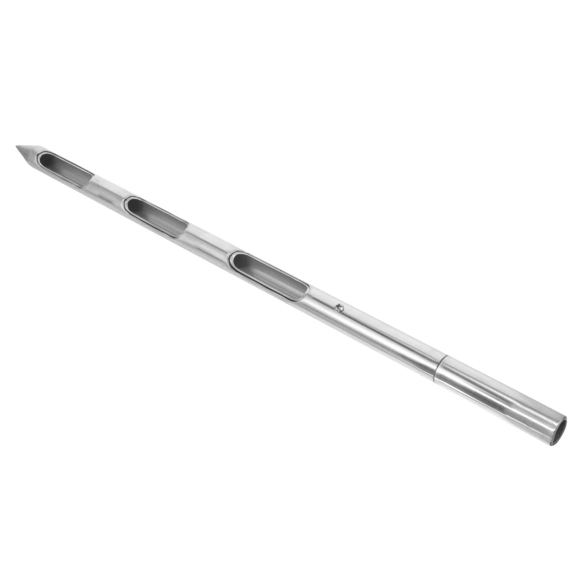 Campionatore di Cereali in Acciaio Inox 19mmx0,5m Impugnatura Ergonomica, Sonda per Campioni di Terreno e Polvere di Grano, Strumento Professionale per Assaggio e Analisi Agricola