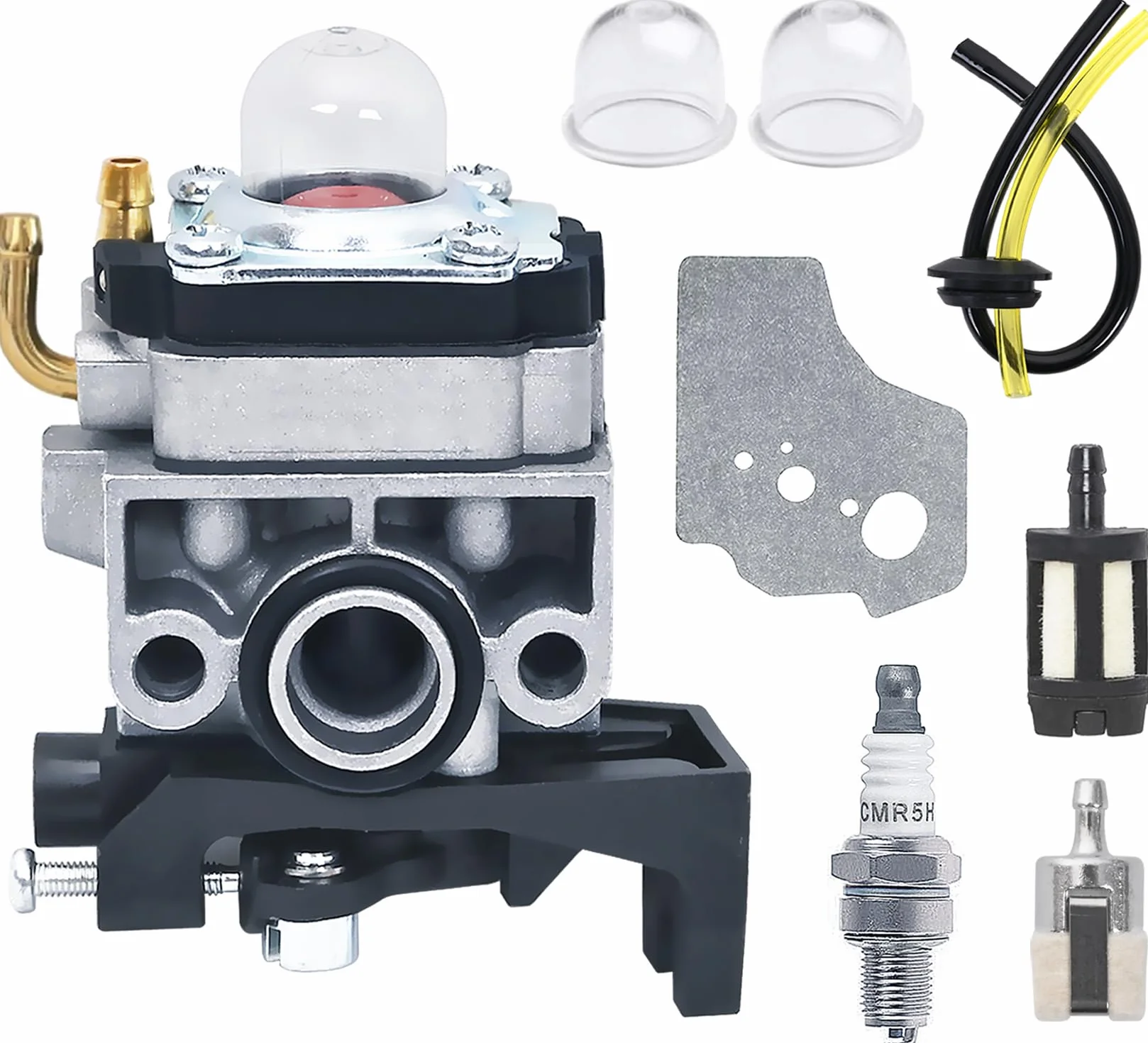 Kit Carburatore per Honda GX25 GX35 UMS425E UMK425E UMK435E HHB25 FG110, JRISBO Ricambi Motore a 4-Tempi Carburatore del Decespugliatore e Soffiatore con Candela Filtro Benzina
