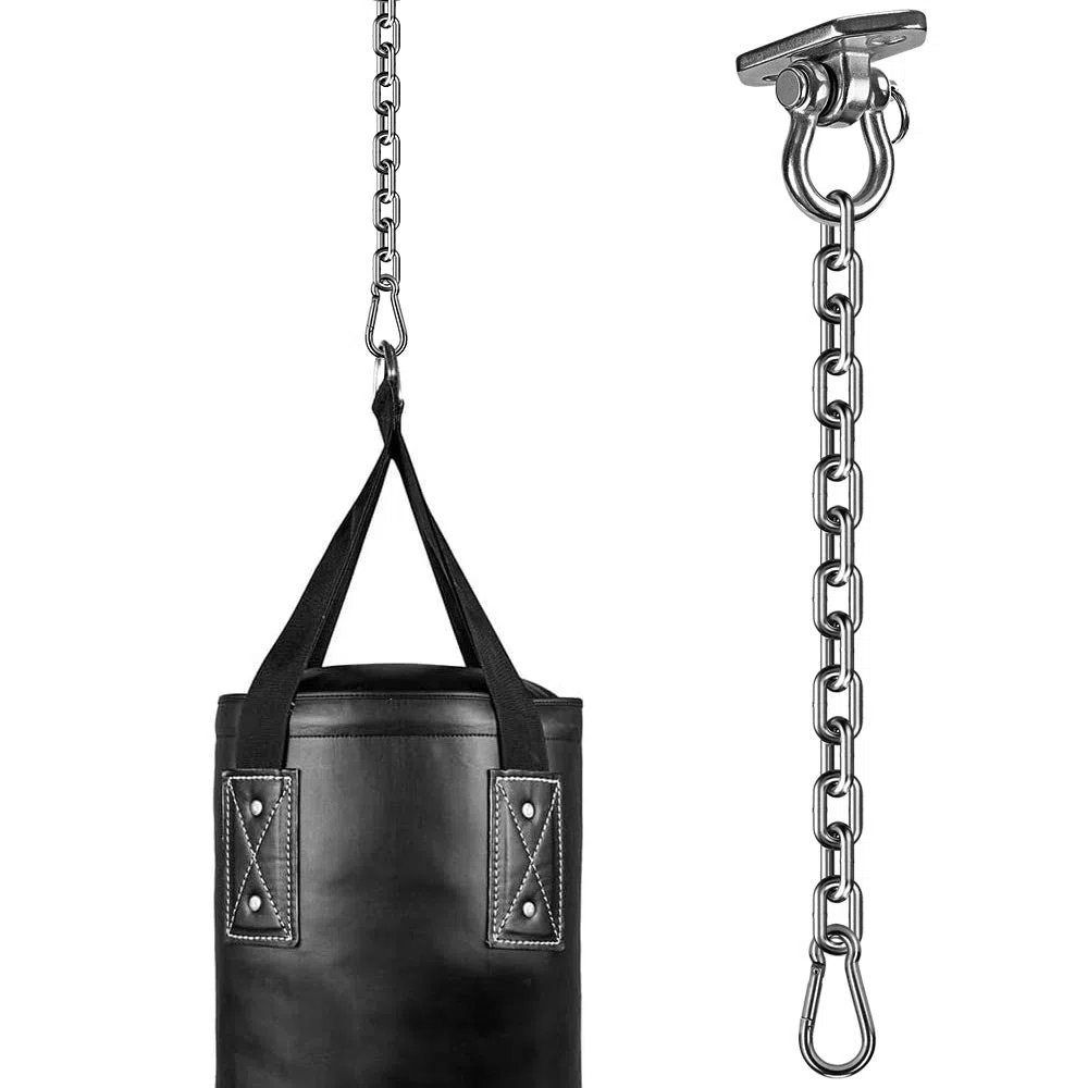 Gancio per Soffitto, Supporto per Sacco da Boxe Fissaggio a Muro con Catena per Sedia Sospesa, Parco Giochi, Altalena, Yoga, Palestra, Sacco Pesante, Hardware per Amaca, 450kg