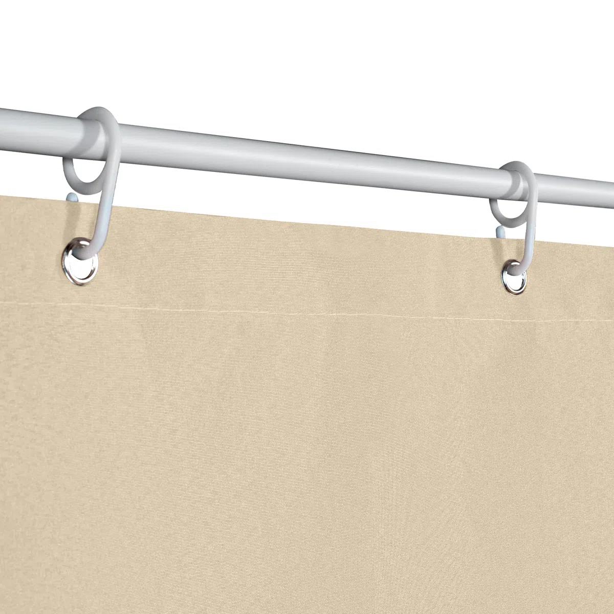 Tenda da sole colore Beige 145x290 cm ombreggiante casa ufficio con kit ganci anelli tessuto resistente antistrappo da esterno veranda balcone porta finestra giardino gazebo lavabile (8)