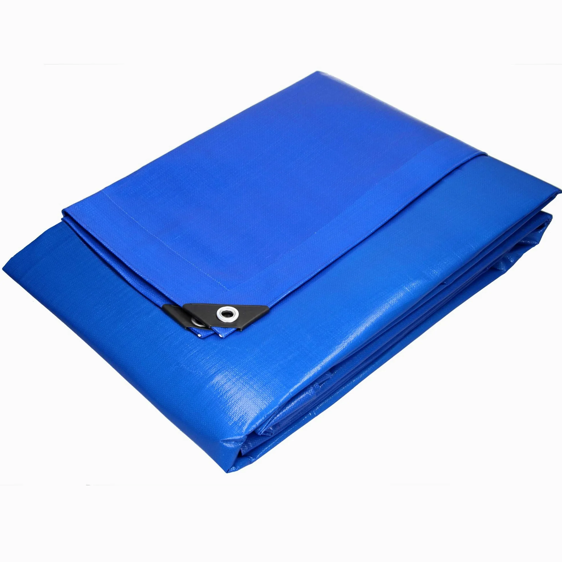 ECD Germany Telone Tessuto con Occhielli 6x12m 72m² 180g/m² Blu Impermeabile per Esterno Antistrappo Telo di Protezione Antipioggia Copertura Giardino Telone Protettivo