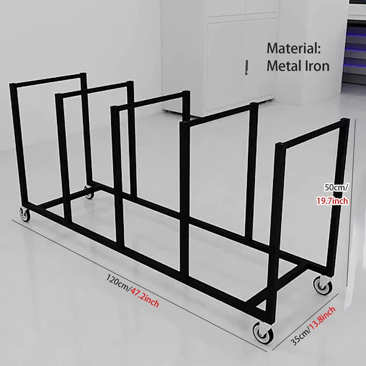 Grande supporto per galleggianti per piscina, autoportante, in metallo resistente, organizer salvaspazio per uso interno ed esterno