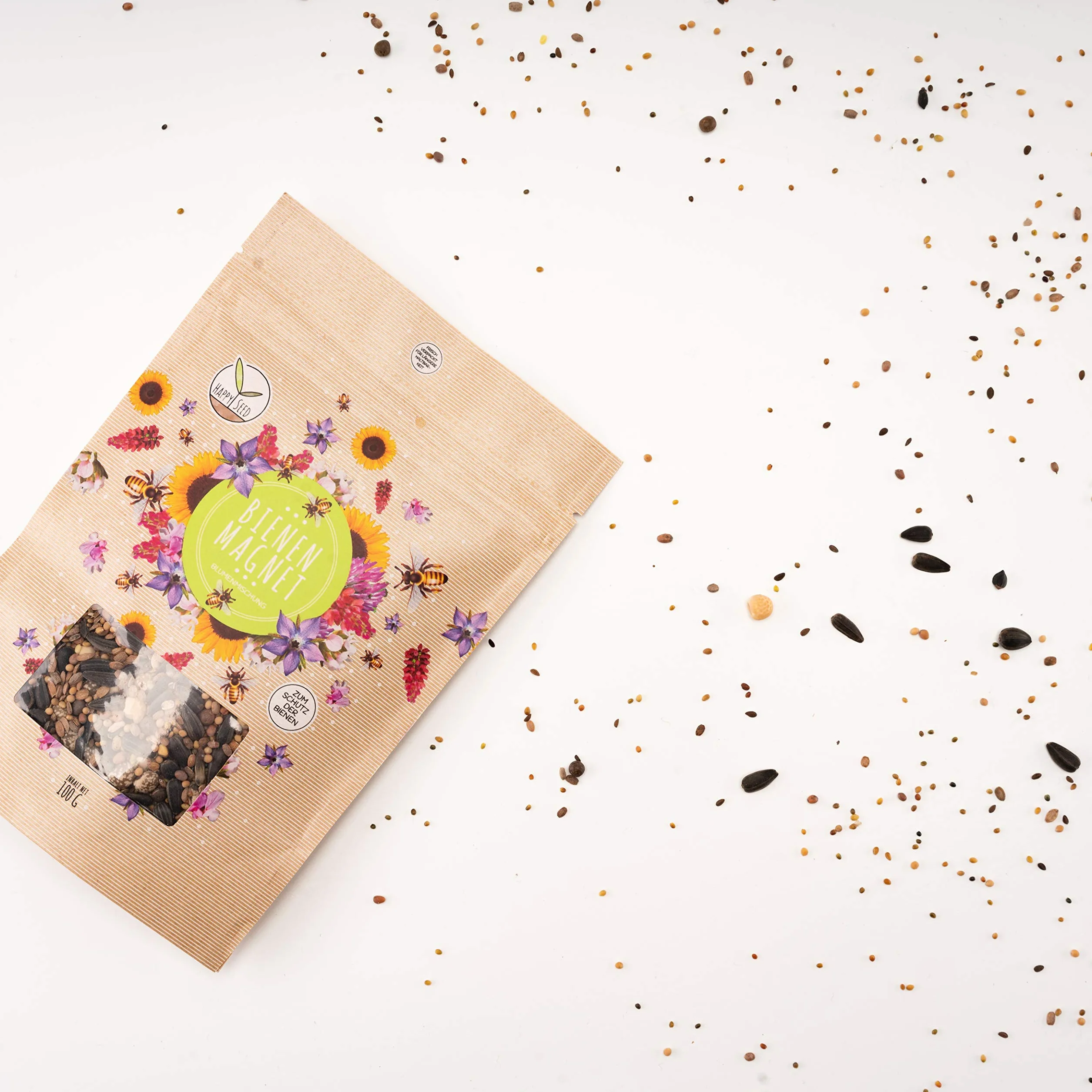 500 g di semi di prato fiorito per un colorato pascolo per le api - miscela di semi di fiori selvatici colorati e ricchi di nettare per api e farfalle (incluso eBook GRATUITO)