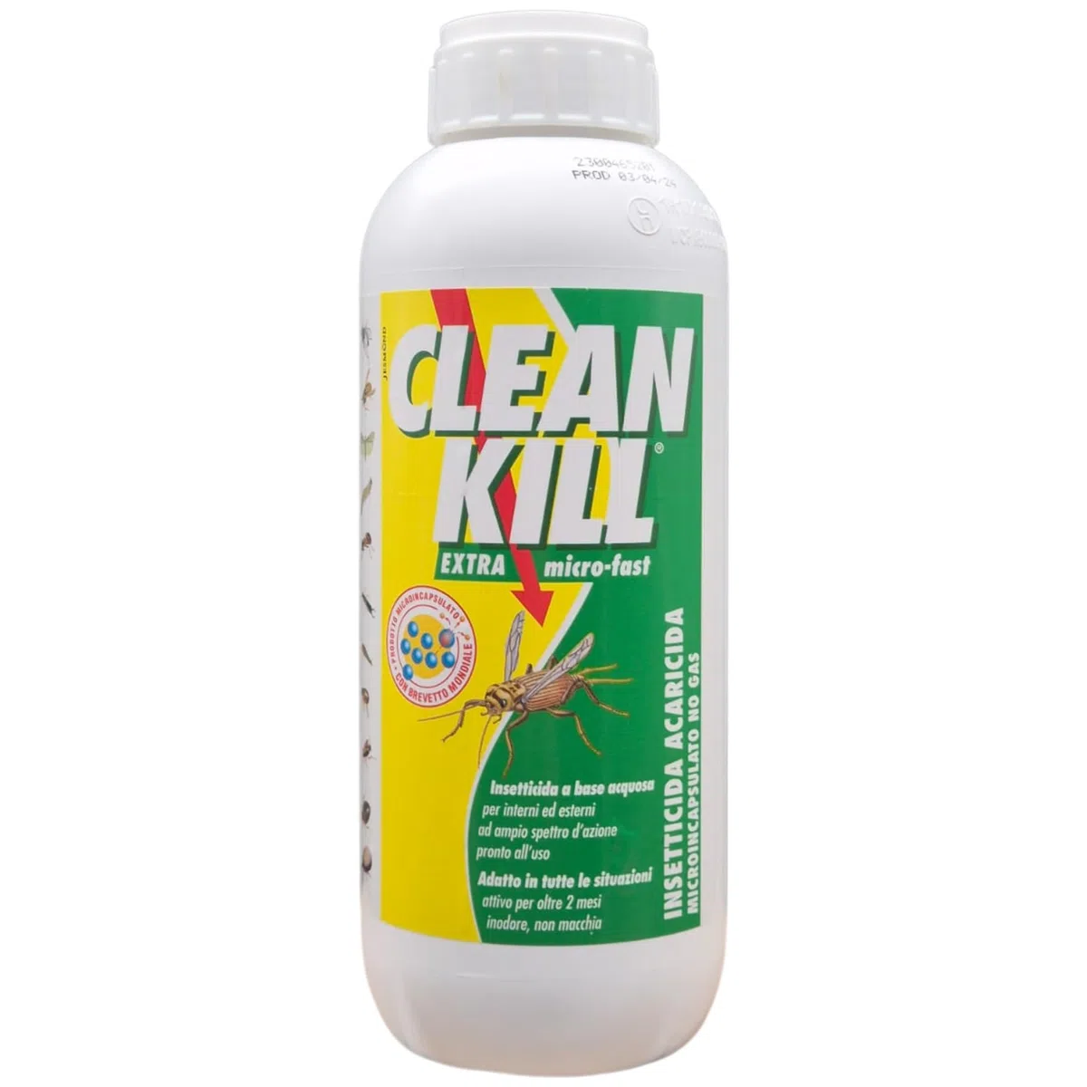 Kit Biokill Insetticida Biologico da Piretro Naturale 1x Flacone Ricarica da 1LT+ Clean Kill Insetticida Ecologico Extra Micro Fast 1x Flacone Ricarica da 1LT + OMAGGIO 100pz Guanti HDPE Monouso