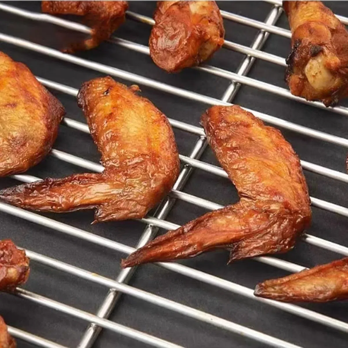 Griglia per barbecue in acciaio inox 304 con manico, griglia rettangolare per cucinare all'aperto, ideale per grigliare carne e verdure, design resistente