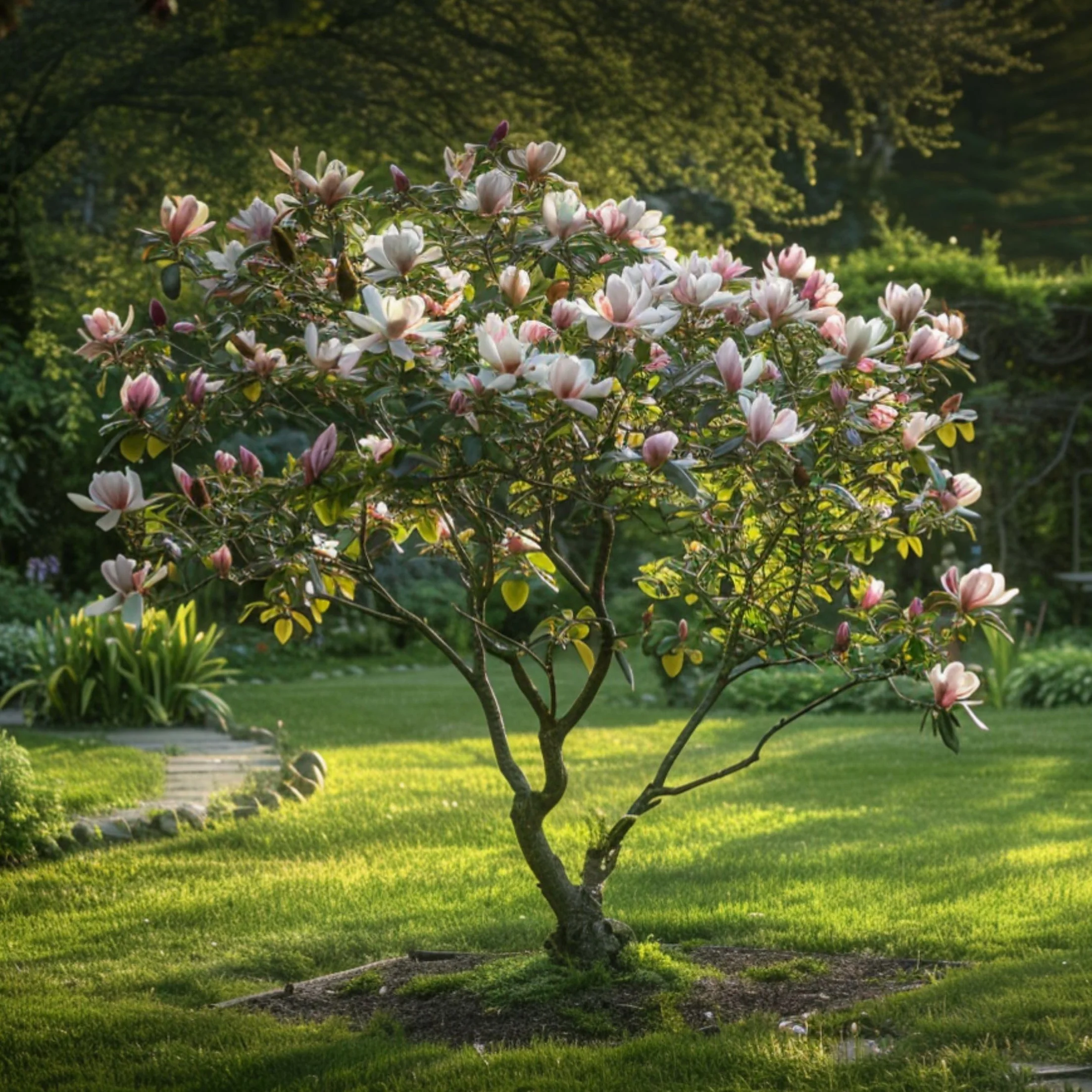Plant in a Box - Magnolia - Mix di 3 - Magnolia Susan, Soulangeana, Stellata - Vaso 9cm - Altezza 25-40cm