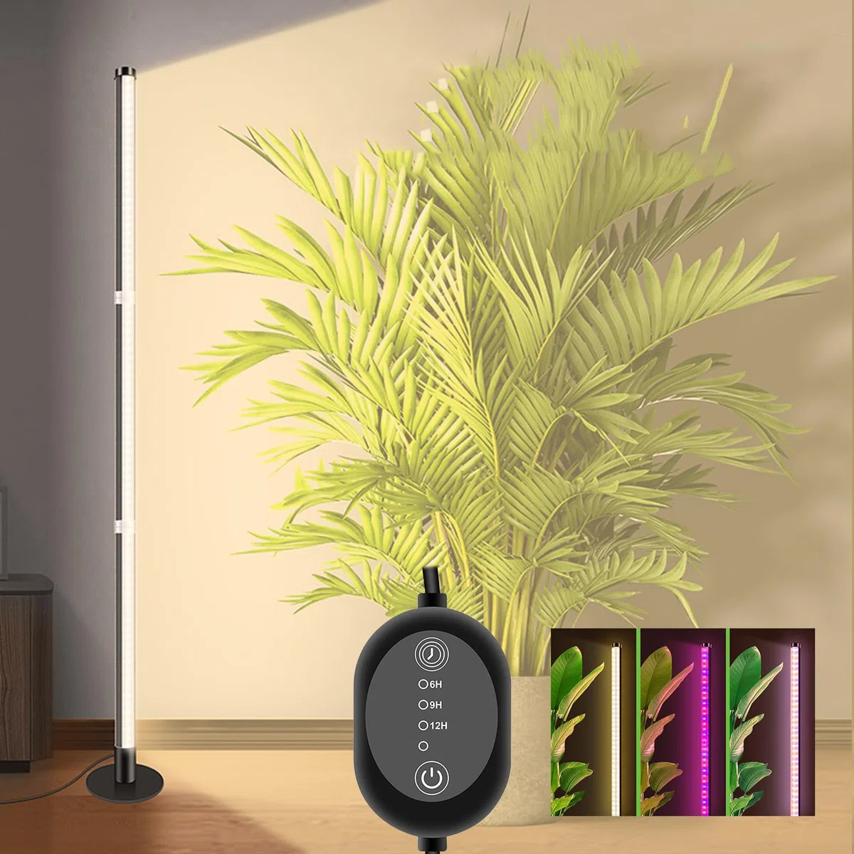 Lampada per Piante, 243 LEDs Full Spectrum lampade LED Coltivazione, Lampada di Crescita con Timer Auto, 10 einstellbare Helligkeitsstufen, 3 Lichtmodi