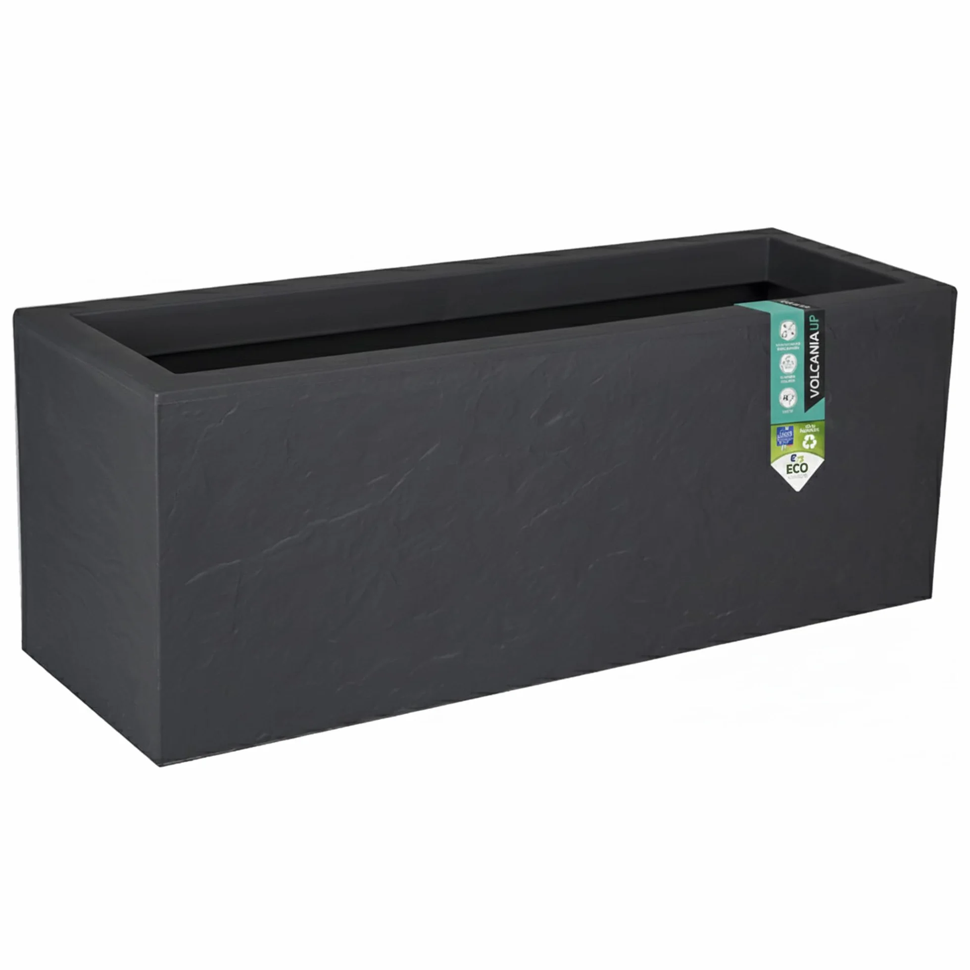 EDA Volcania Up - Fioriera, 80 cm, colore: Grigio antracite