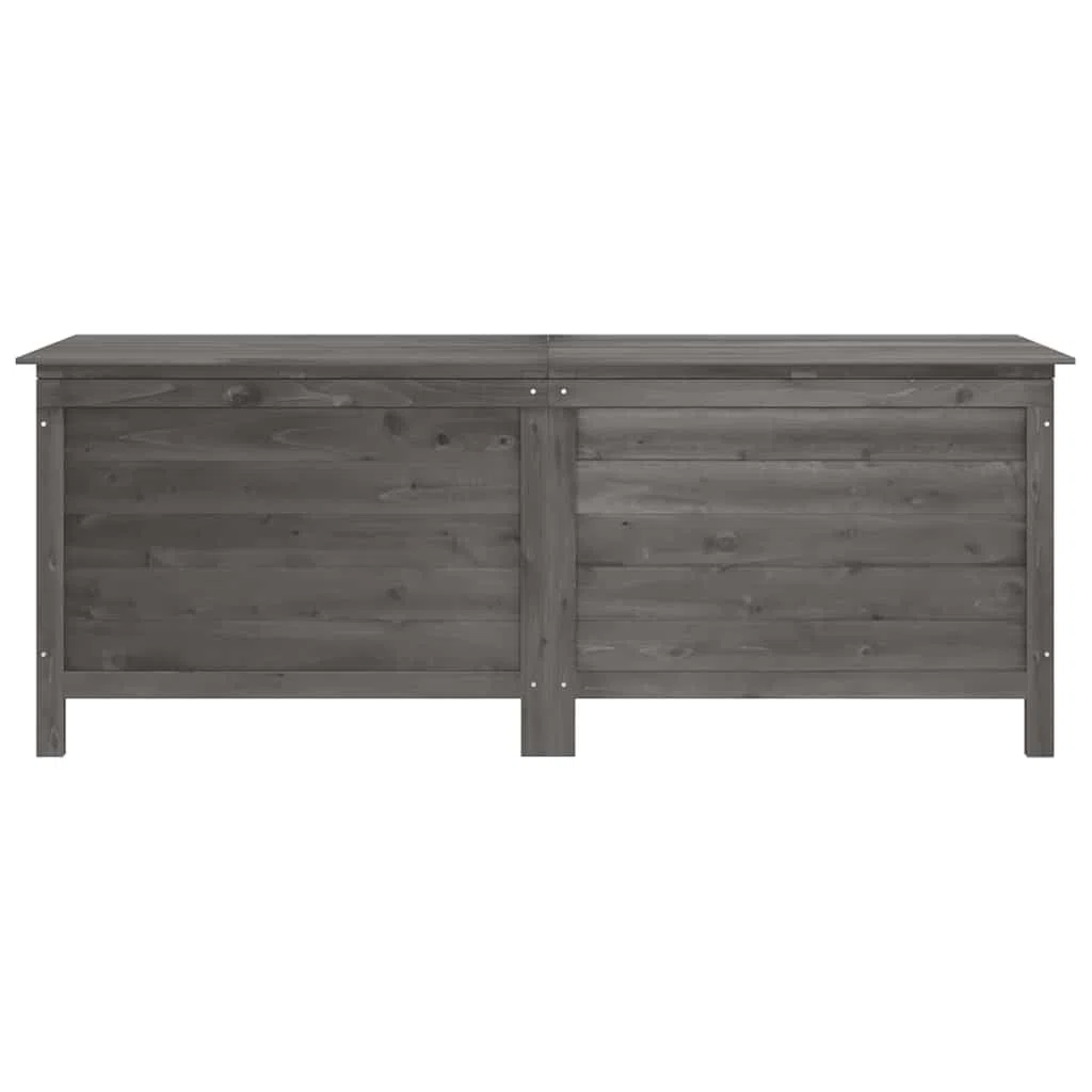 Scatola di immagazzinaggio da giardino Antracite in legno massello Albero di stoccaggio Box per cuscini per esterno interno, giardino, balcone o terrazza