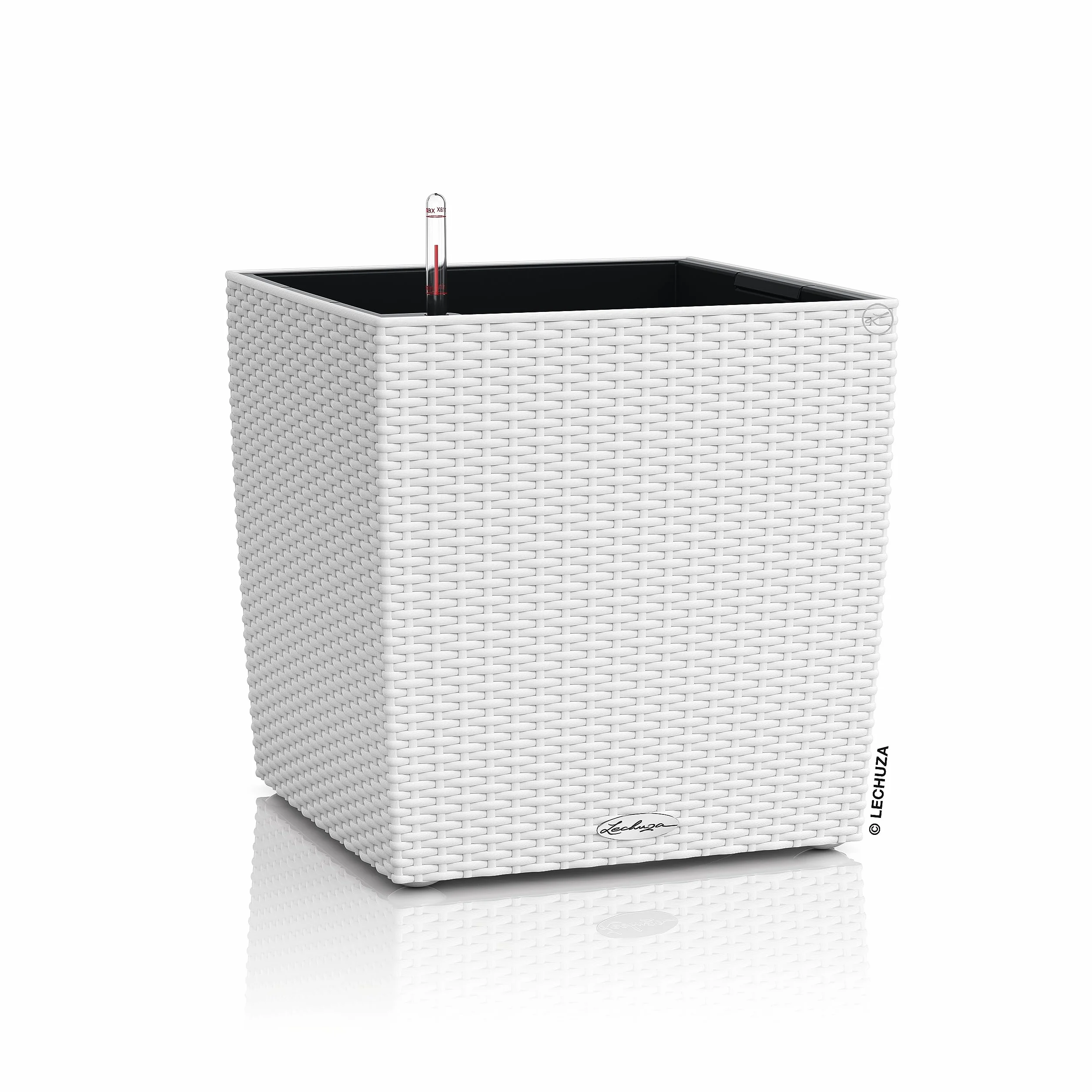 LECHUZA CUBE Cottage 30 bianco 15376