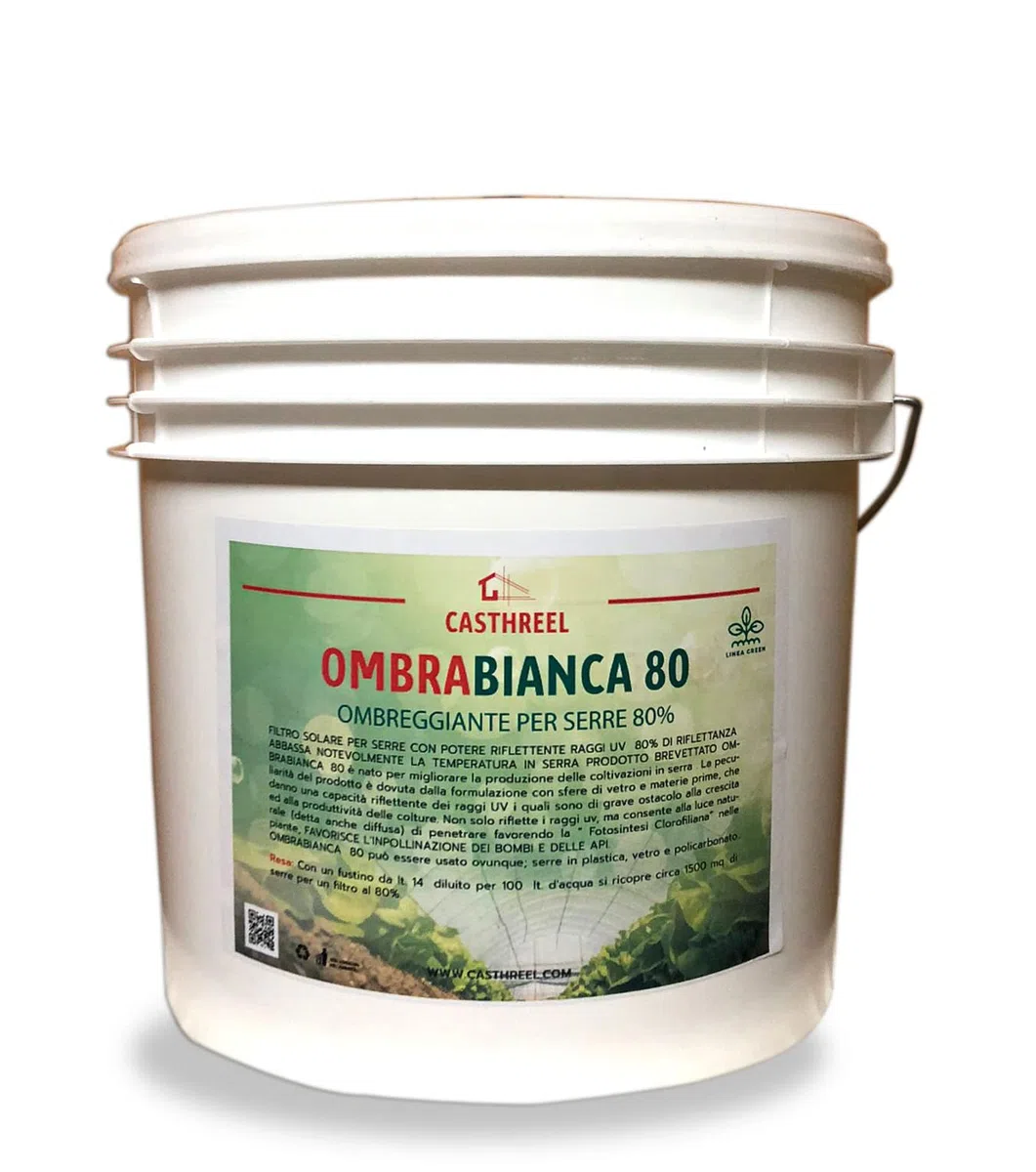 OMBREGGIANTE PER SERRE POTERE FILTRANTE 80%-OMBRABIANCA 80 - FUSTO DA 14LT