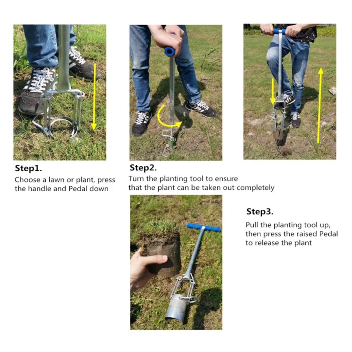 Set di fioriere per bulbi, attrezzo da Giardino, diserbatore per fioriere a bulbo, campionatore di Terreno, per barbabietole di lattuga ravanello Penetrazione più Facile