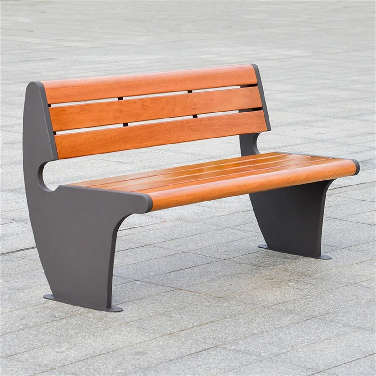 SDdPulse Sedie da portico, panca da giardino con schienale, robusta struttura in metallo e sedili in legno massello, sedie moderne per il tempo libero all'aperto per giardino, cortile, backya